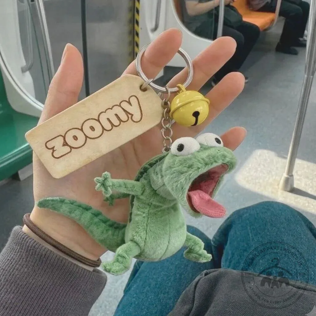 Cute Screaming Lizard Plush Keychain 7 Cute Screaming Lizard Plush Keychain product design shown in a detailed view