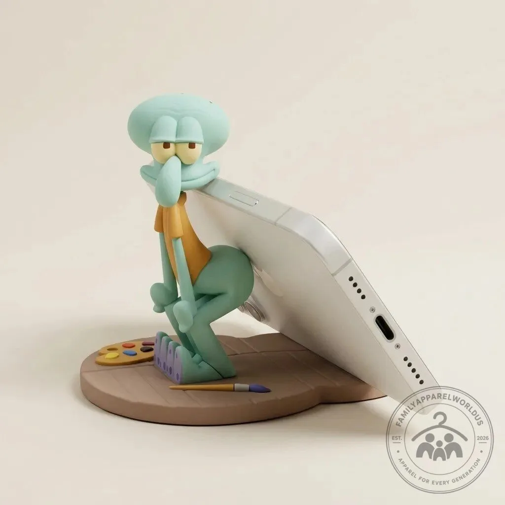 Funny Squidward Phone Holder Stand
