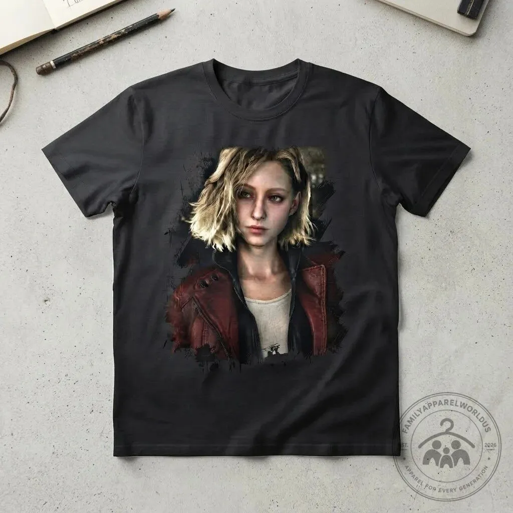 Grace Ashcroft Resident Evil 9 Graphic T-Shirt 8 Grace Ashcroft Resident Evil 9 Graphic T-Shirt product design shown in a detailed view