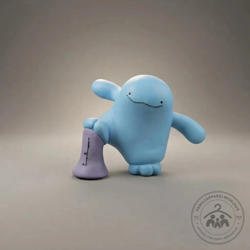 Cute Blue Ditto Adventure Desk Figure