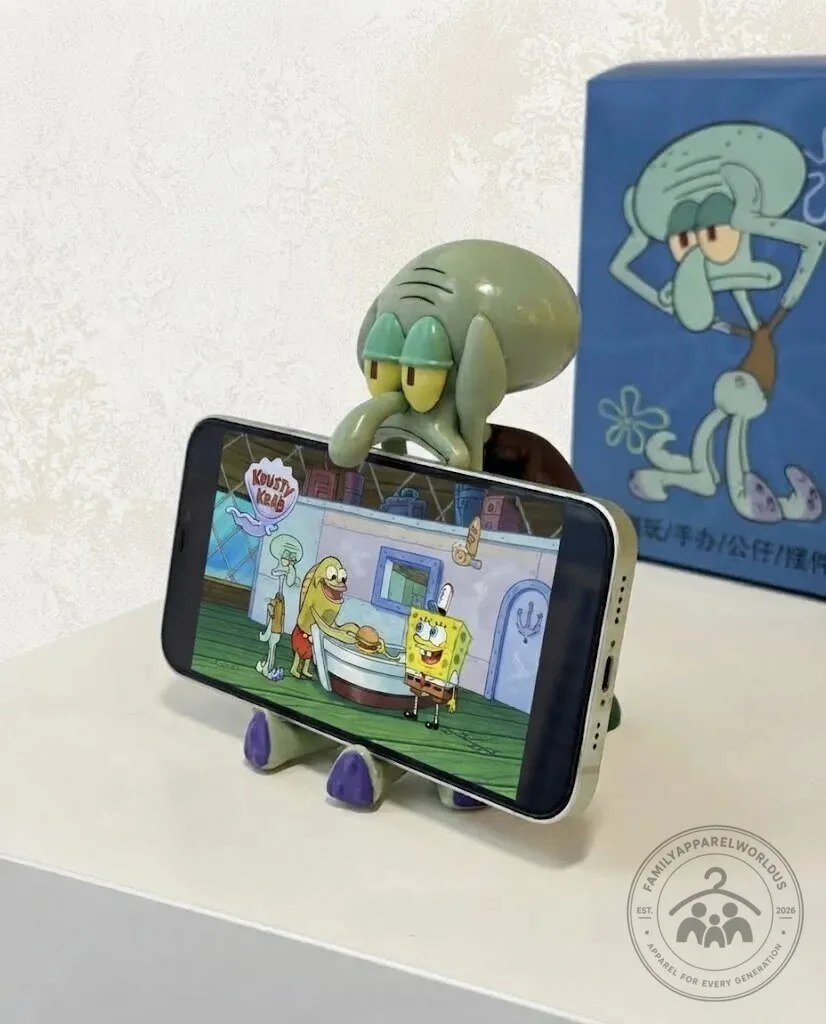 Squidward Tentacles Action Figure Phone Holder 8 Squidward Tentacles Action Figure & Phone Holder product design shown in a detailed view