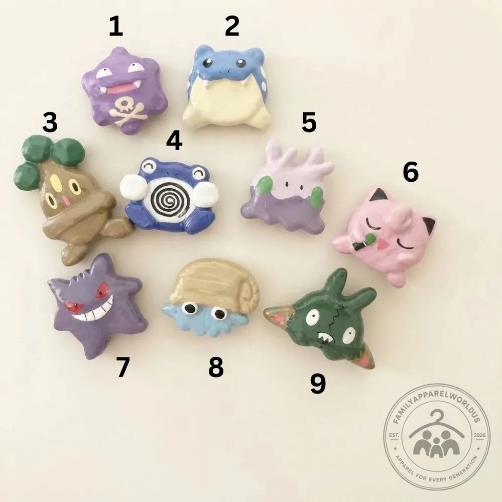 Cute Hand-Painted Pokemon Fridge Magnets