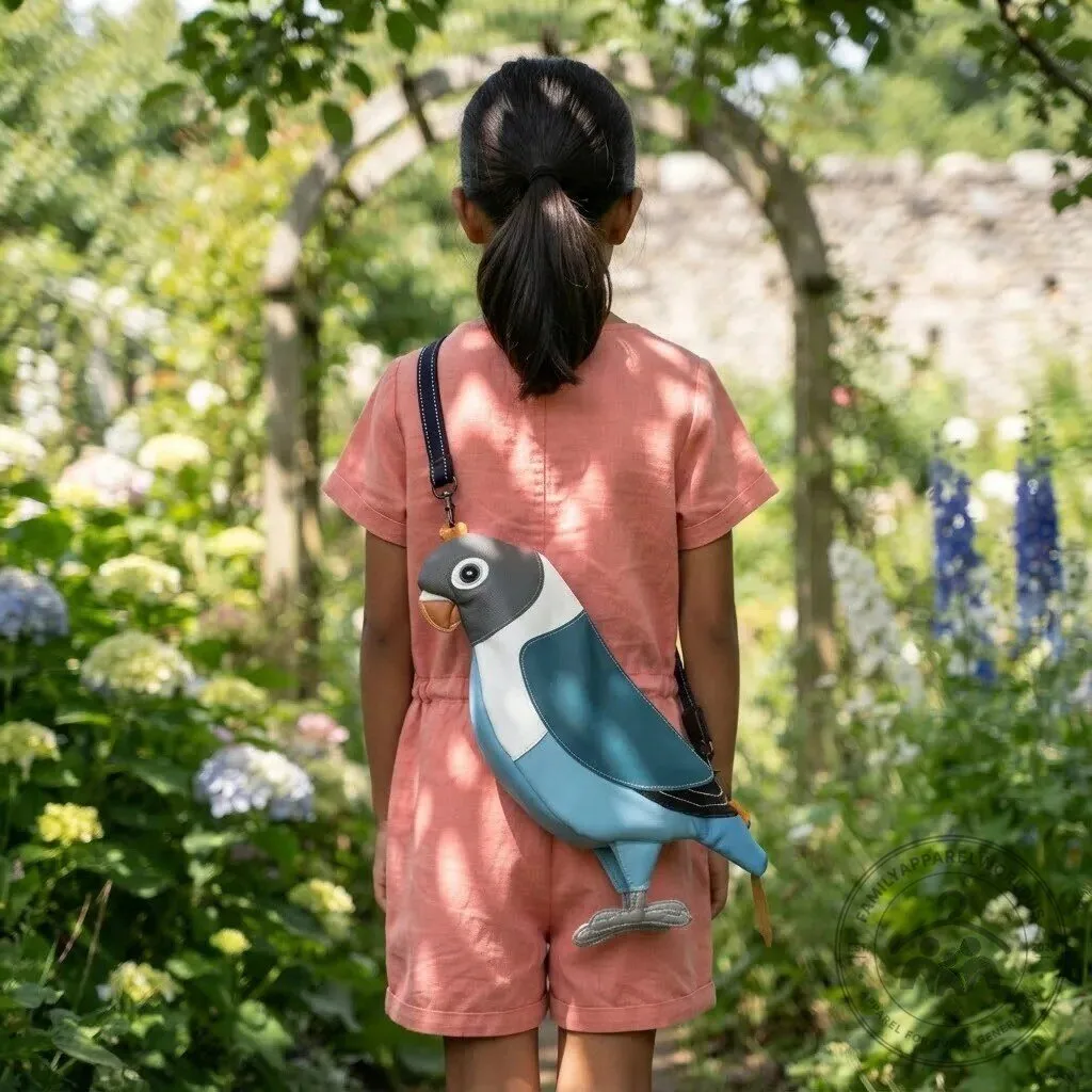 Quirky Parrot Crossbody Bag 11 Quirky Parrot Crossbody Bag product design shown in a detailed view