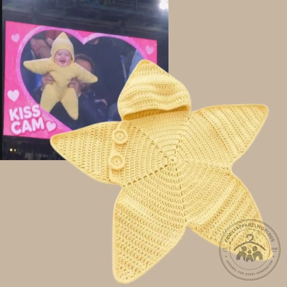 Cute Crochet Starfish Baby Onesie Sleeping Bag