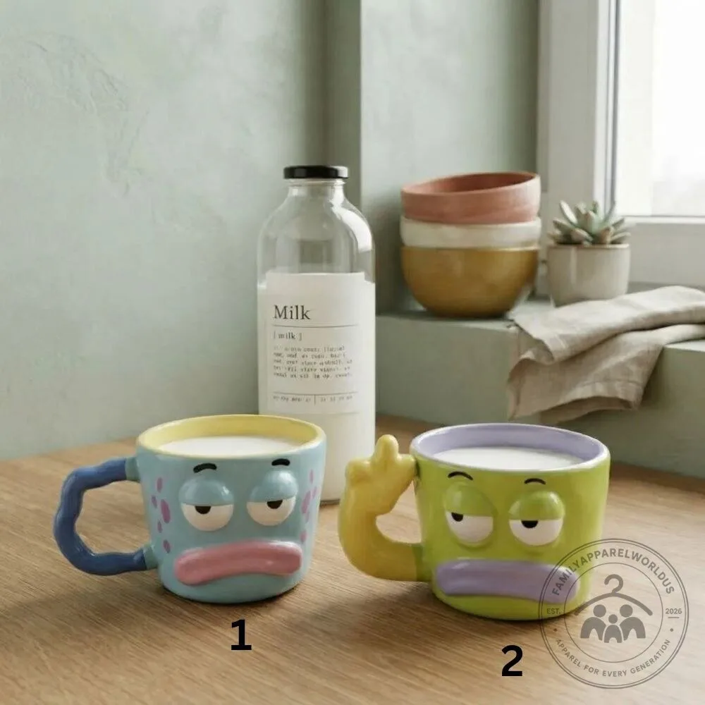 SpongeBob SquarePants Funny Face Coffee Mug with Handle 4 SpongeBob SquarePants Funny Face Coffee Mug with Handle
