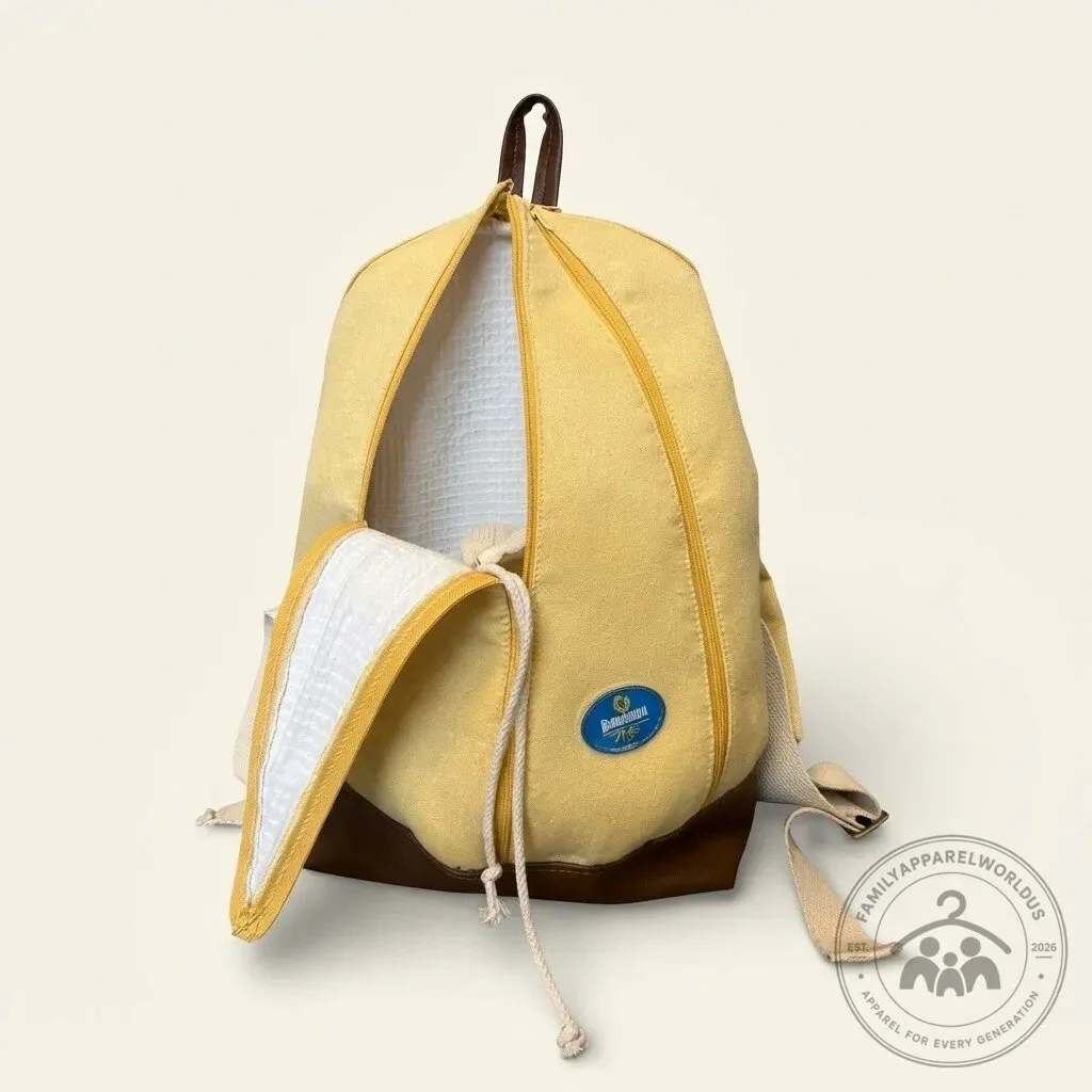 Banana Peeled Design Backpack 4 Banana Peeled Design Backpack
