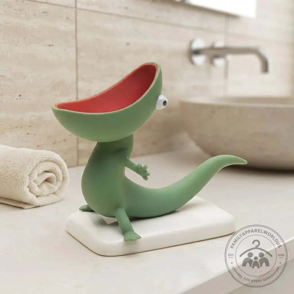 Cute Big Mouth Lizard Soap Holder