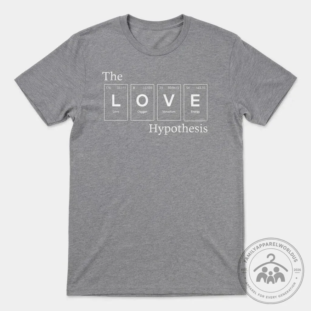 The Love Hypothesis Bookish T-Shirt 9 The Love Hypothesis Bookish T-Shirt product design shown in a detailed view