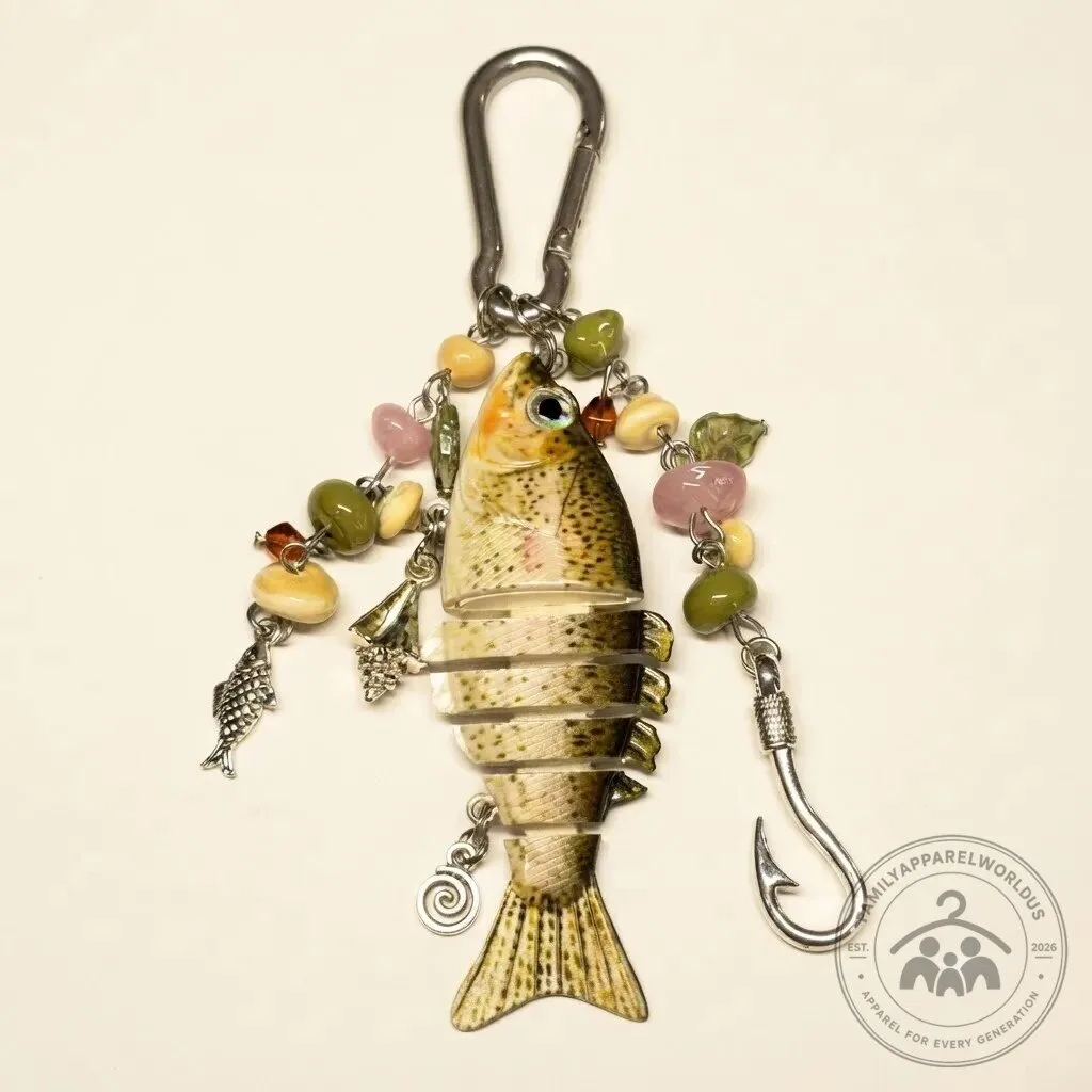 Articulated Fish Keychain for Anglers