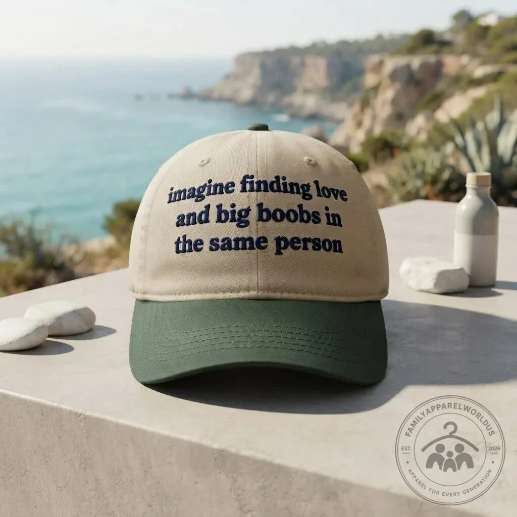 Imagine Finding Love And Big Boobs In the Same Person Hat 8 Imagine Finding Love And Big Boobs In the Same Person Hat product design shown in a detailed view