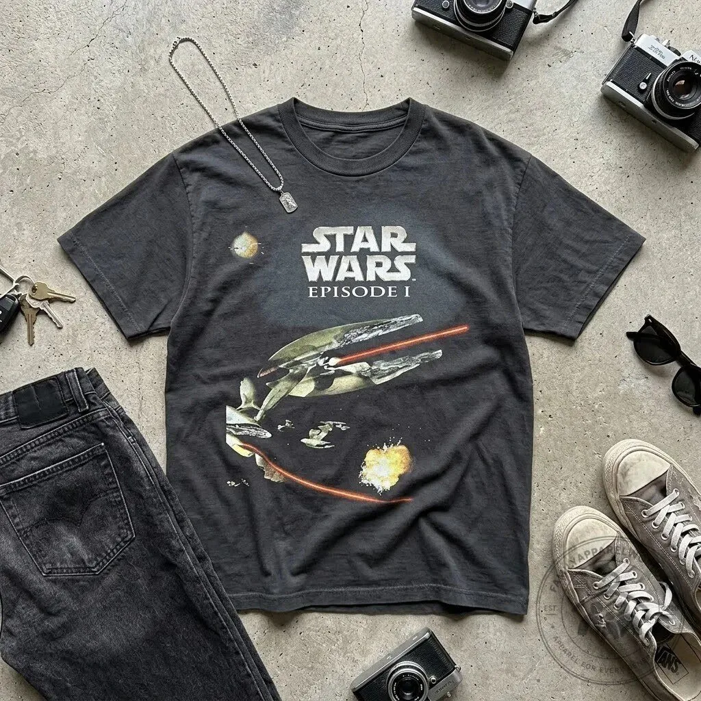 Star Wars Episode Graphic T-Shirt 9 Star Wars Episode Graphic T-Shirt product design shown in a detailed view