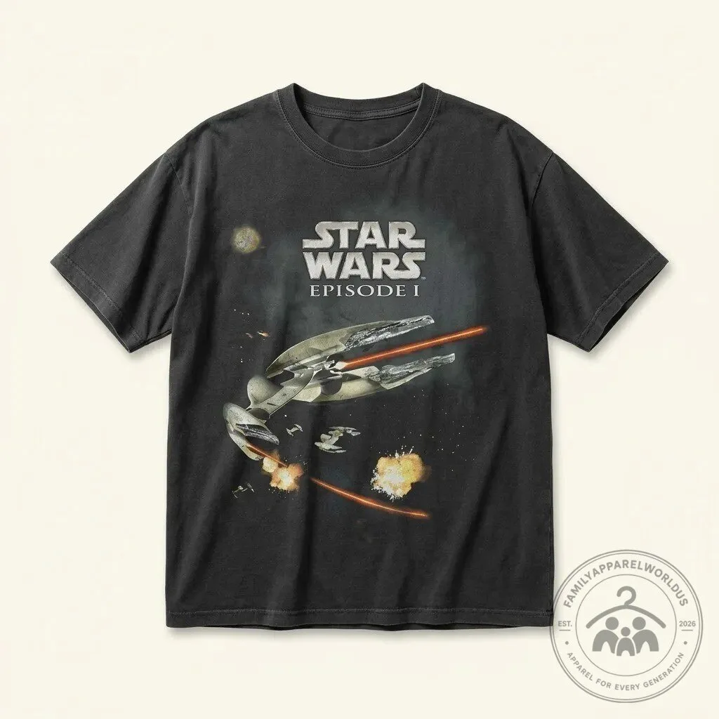 Star Wars Episode Graphic T-Shirt 11 Star Wars Episode Graphic T-Shirt product design shown in a detailed view