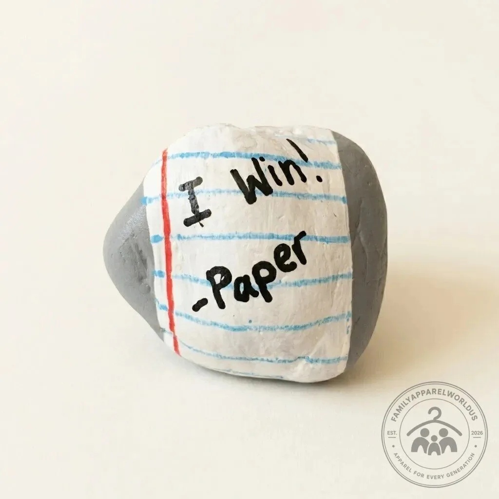 I Win Paper Rock Decorative Garden Stones 9 I Win Paper Rock Decorative Garden Stones product design shown in a detailed view