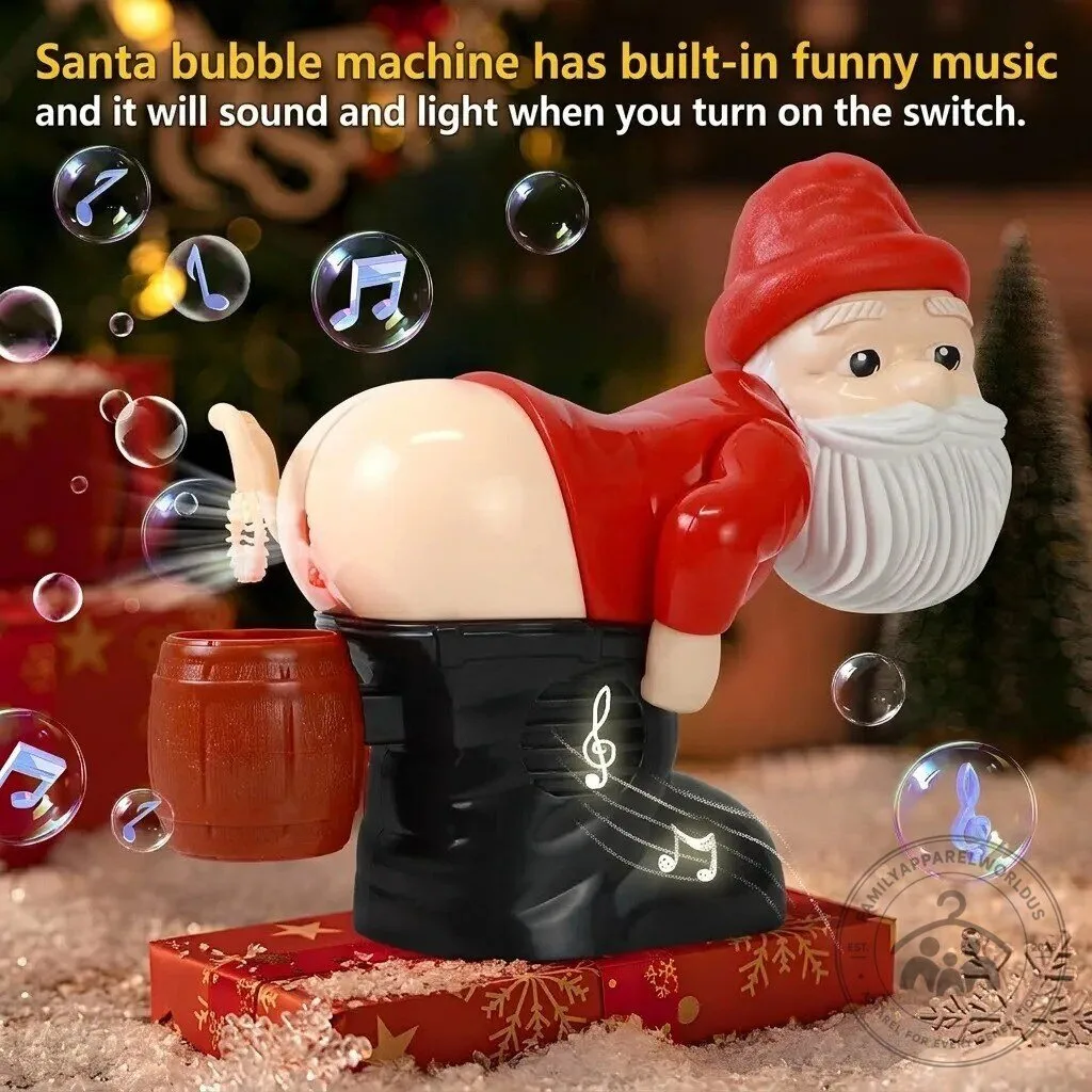 Santa Claus Automatic Fart Bubble Machine 8 Santa Claus Automatic Fart Bubble Machine product design shown in a detailed view