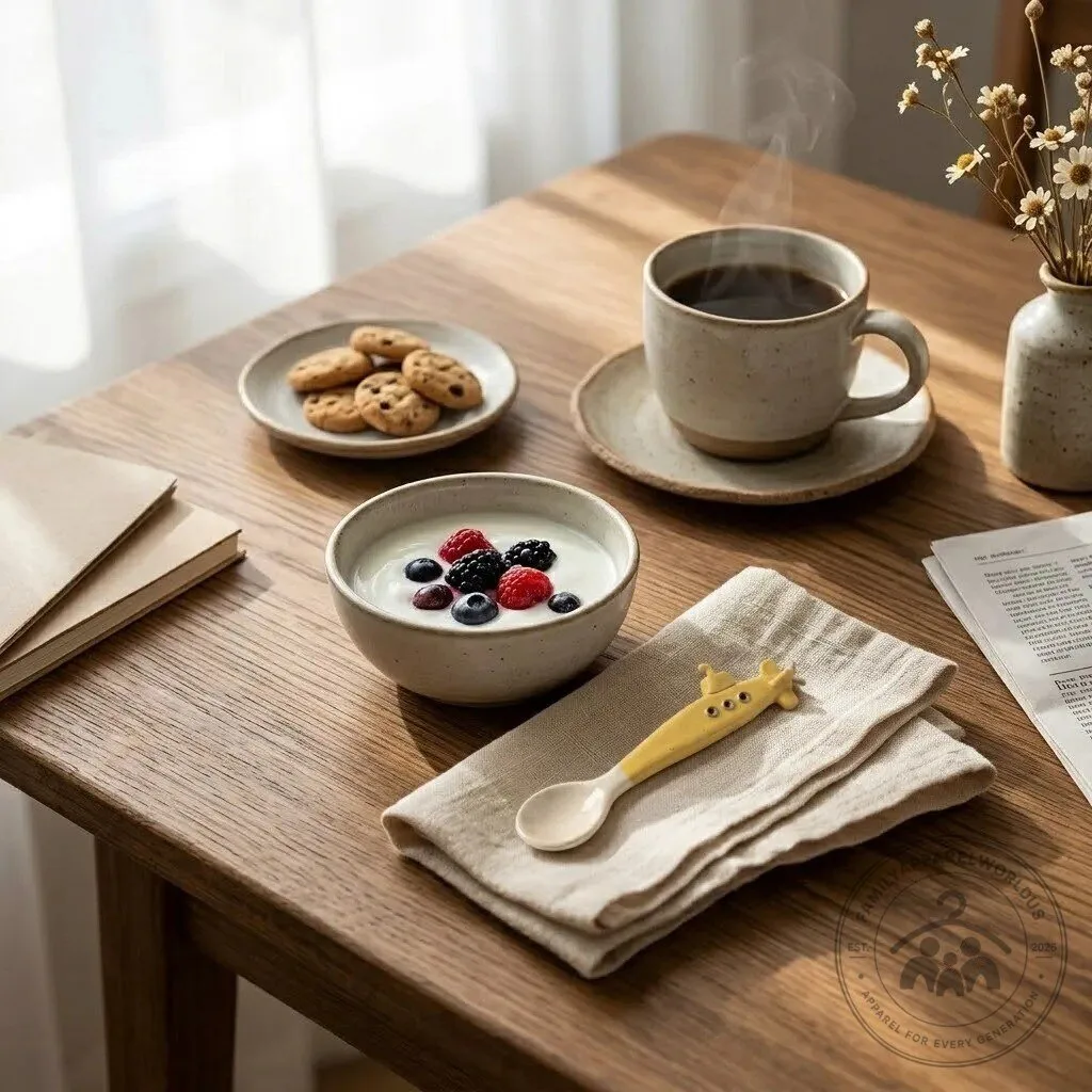 Cute Submarine Tea Spoon 8 Cute Submarine Tea Spoon product design shown in a detailed view