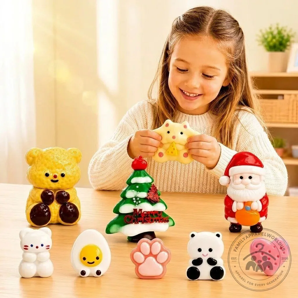 2026 Kawaii Squishy Christmas Advent Calendar for Kids 2D 9 2026 Kawaii Squishy Christmas Advent Calendar for Kids product design shown in a detailed view
