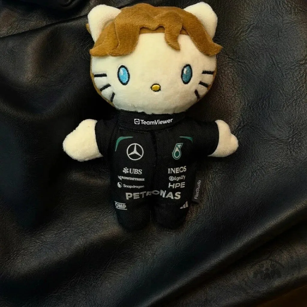 George Russell F1 Hello Kitty Plush Charm